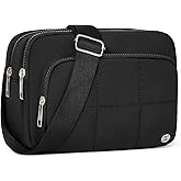 Telena 3-Zip Crossbody Bags for Women - Convertible RFID Anti-Theft Cross Body Bag for Everyday Use