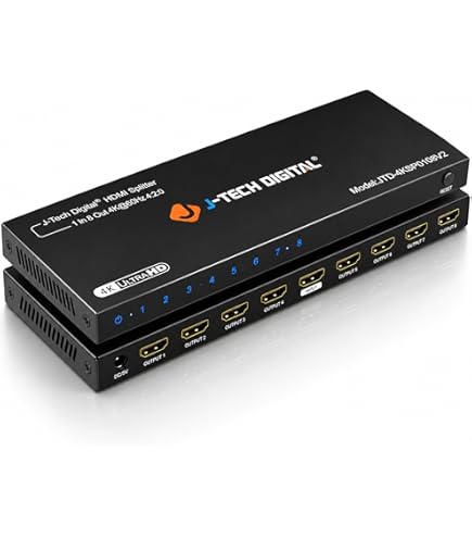 Muxlab HDMI 1?x 8スプリッタ2?K-4?K HDMI 1?x 8スプリッタ2?K-4?K HDMI 1?x 8スプリッタ2?K - 4 Amazon.com: MuxLab 1x8 HDMI Splitter | 1 in 8 Out| 4K@60HZ | 4:4:4