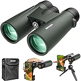 Adorrgon 15x45 HD Binoculars for Adults High Powered with Phone Adapter, Tripod and Tripod Adapter - Large View Binoculars with Clear Low Light Vision for Bird Watching Cruise Travel