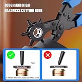 Diyife Leather Hole Punch Upgraded Set Belt Puncher 6 hole sizes 2-4.5mm Blue view 6