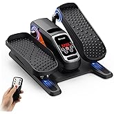 Roylvan Under Desk Elliptical Exercise Machine, Electric & Portable Ellipse Leg Exerciser, Quiet Seated Pedal Elliptical for Seniors Adult with Remoter, 12 Adjustable Speeds, 2 Modes for Home Office