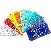 Vamqor 100% Cotton 10 Pack Fine Bandanas