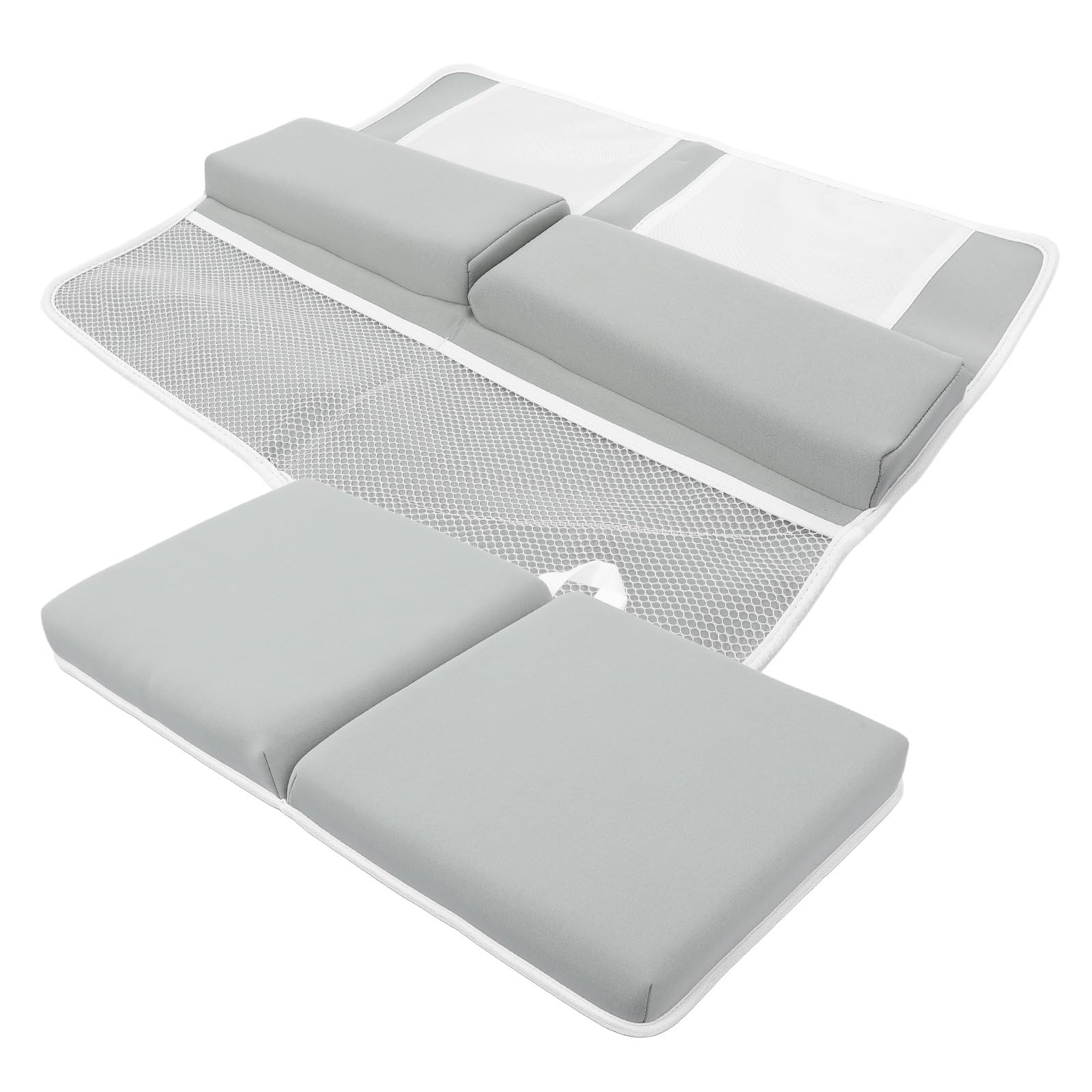 TOPBATHY Baby Bath Kneeler and Elbow Rest Pad for Tub Bathing Foldable Padded Knee Mat with Elbow Cushion Soft Anti-Slip Bathtub Cushion Mat for Comfortable Bathtime