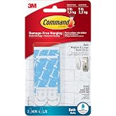 Command Indoor Assorted Replacement Strips, 2 Medium, 4 Large Strips | Replacement Strips, Holds up to 5 lb, Damage Free Wall Hanging, Re-Hang Hooks for Bathrooms