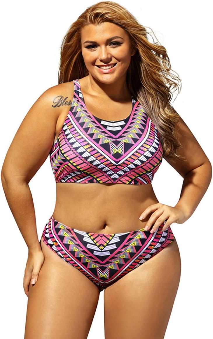 Sugarwewe Sexy Bikini Set Plus Size Becca Etc Caravan High Neck Swimsuit Plus