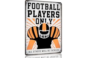 Football Room Decor Sign For Boys - Cool Football Wall Decor, Football Gifts For Boys 8-12, Football Decor Posters, Football Accessories Teens By Opix Design, Football