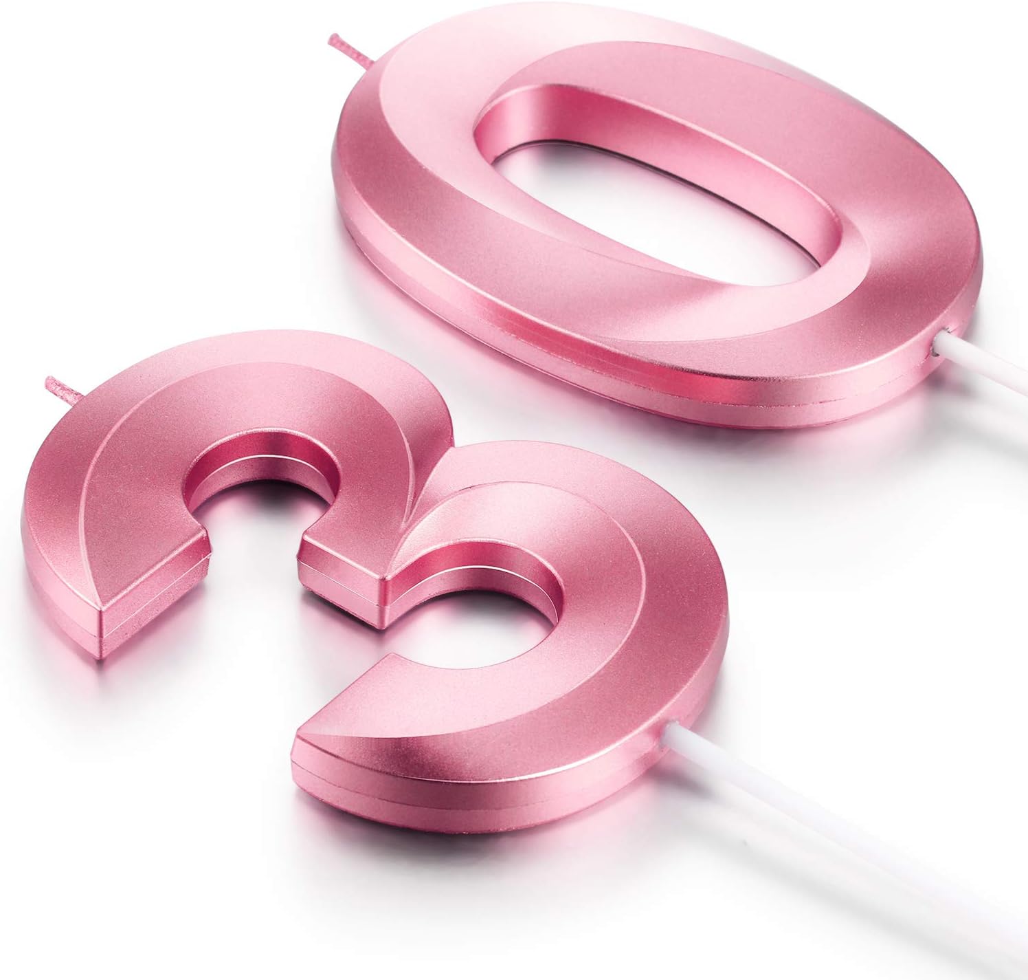 Amazon Com 30th Birthday Candles 3d Diamond Shape Number 30 Candles Cake Topper Numeral Candles For Party Decoration Reunions Theme Party Anniversary Pink 4 Inch Home Improvement