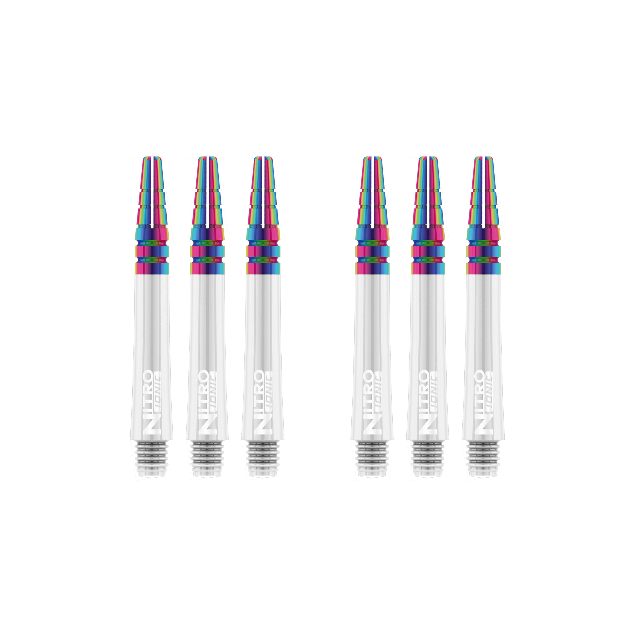 RED DRAGON Nitrotech Ionic Short Stems - White - 2 sets per pack (6 Stems in total)