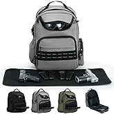 VEAGIA Range Backpack Pistol Range Bag For Handguns And Ammo Gun Cases Pistol Bags With Lockable Explosion-Proof Zippers