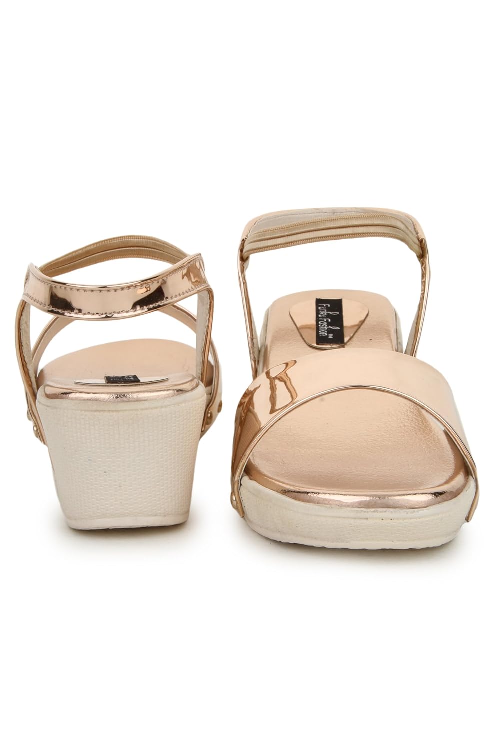 funku fashion women's pink synthetic heels