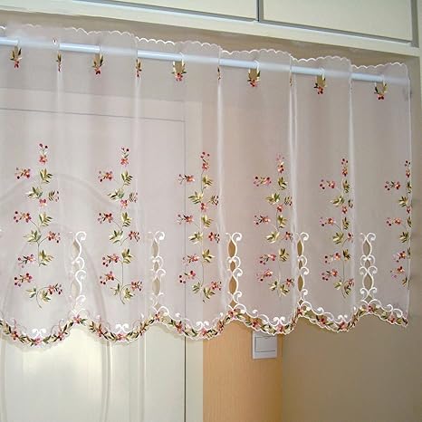 cenefas para cortinas de cocina