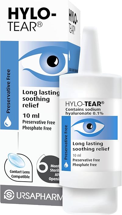 HYLO Tear Preservative Free Eyedrops Sodium Hyaluronate 0.1% 10ml