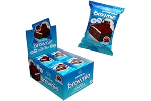 Prime Bites Protein Brownie from Alpha Prime Supplements | High Protein, Collagen Fortified Low Sugar Treat | Delicious Snack | 12 Bars per Box (Chocolate Cookie Monster)