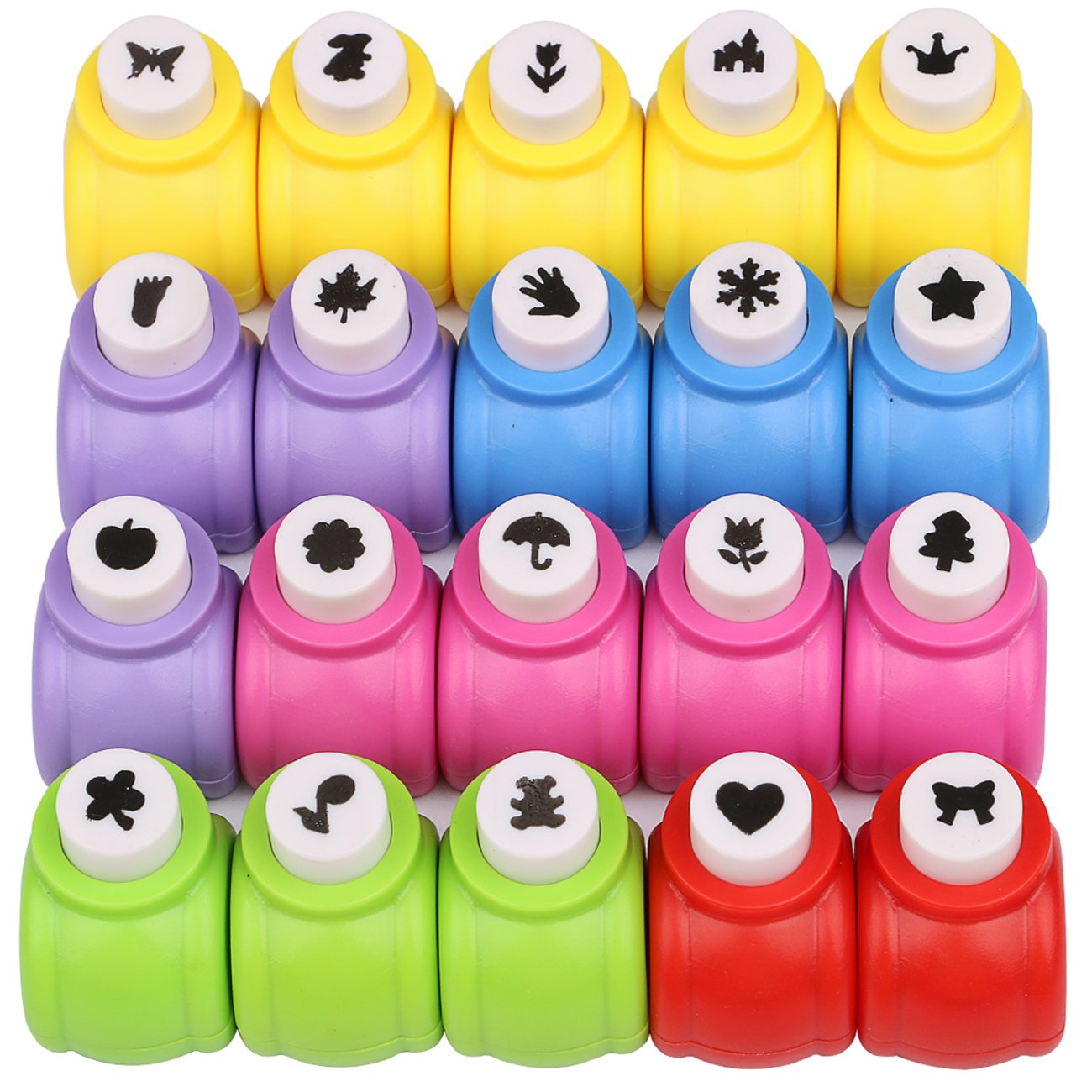 Photo 1 of Craft Punches 20pcs, Katfort Hole Punch Shapes 20 Patterns, Craft Hole Punch Shapes, Shape Paper Punch Set for Crafts for Adults for DIY Scrapbooking Nail Art Craft Punchers Supplies