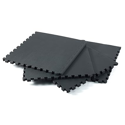 Bodenmatte Puzzle 4er Set Jalano Puzzlematte Yoga Karate Judo Turnen Spielmatte je 61x61x2 cm