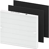AP-1512HH Filter Set Replacement for Coway Airmega AP-1512HH and 200M Air Purifiers, 1 True HEPA and 2 Carbon Pre-Filters