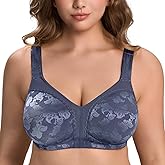 Wingslove Women's Minimizer Bras Full Coverage Wirefree Comfort Plus Size Bra Large Bust Non Padded