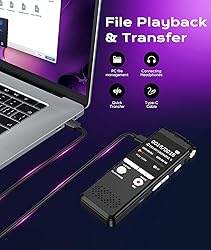 64GB Digital Voice Recorder: ZIPCIDE 4800 Hours