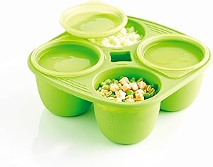Mastrad Babymoule F52208 4 Part Food Container in Silicone and Polypropylene / Bisphenol-free A 280 ml by Mastrad