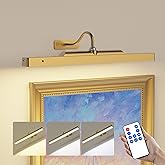 Wireless Picture Light Battery Operated, 1Pack Remote Control Painting Light with Timer, 13Hrs Service Life Art Display Light