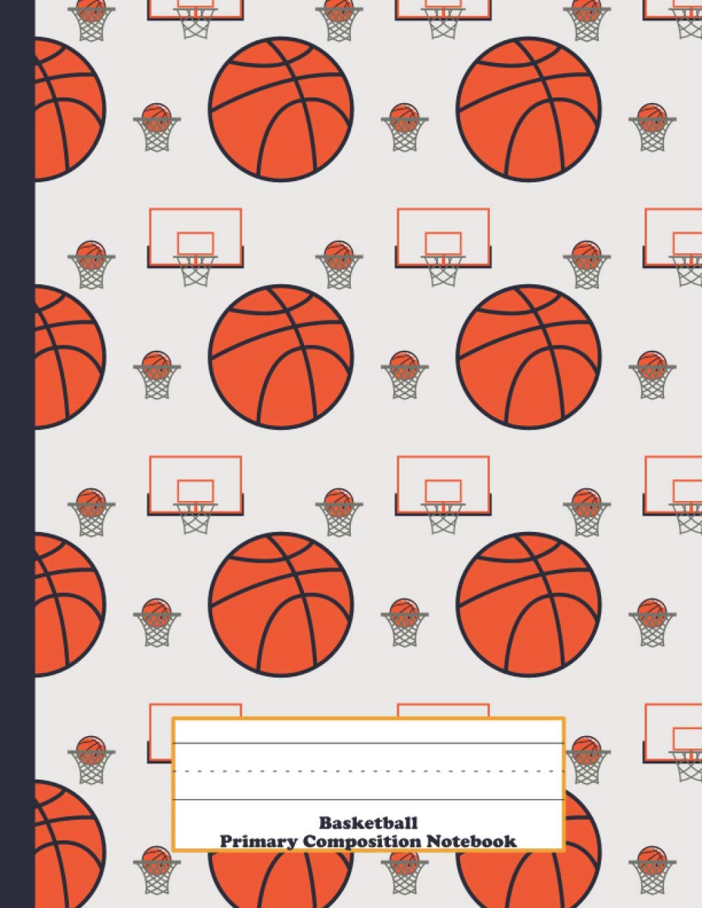 basketball primary composition notebook creative basketball themed handwriting practice paper journal with picture space for learning writing and drawing publishing jolly junior 9798689016085 amazon com books