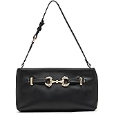 Anne Klein womens Anne Klein East West Crystal Horsebit Shoulder Bag