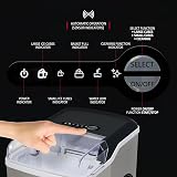 NETTA Ice Maker Machine Counter Top 12kg/Day 1.8L Tank Stainless Steel view 3