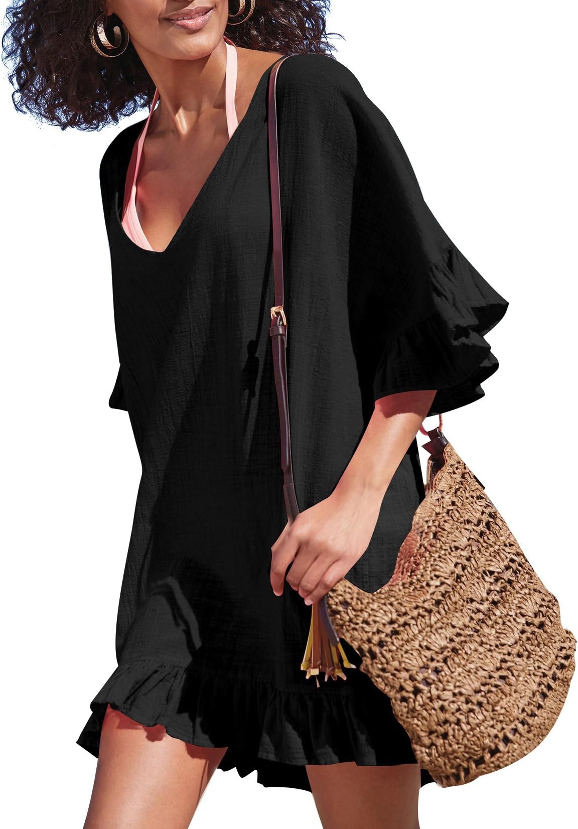 Sierry Womens Beach Cover Up Bathing suit Bikini Covers Summer Beachwear Dresses