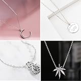 SANNIX 50 Pack Silver Plated Cable Necklace Chains 20 Inch 1.2mm Lobster Clasp view 7