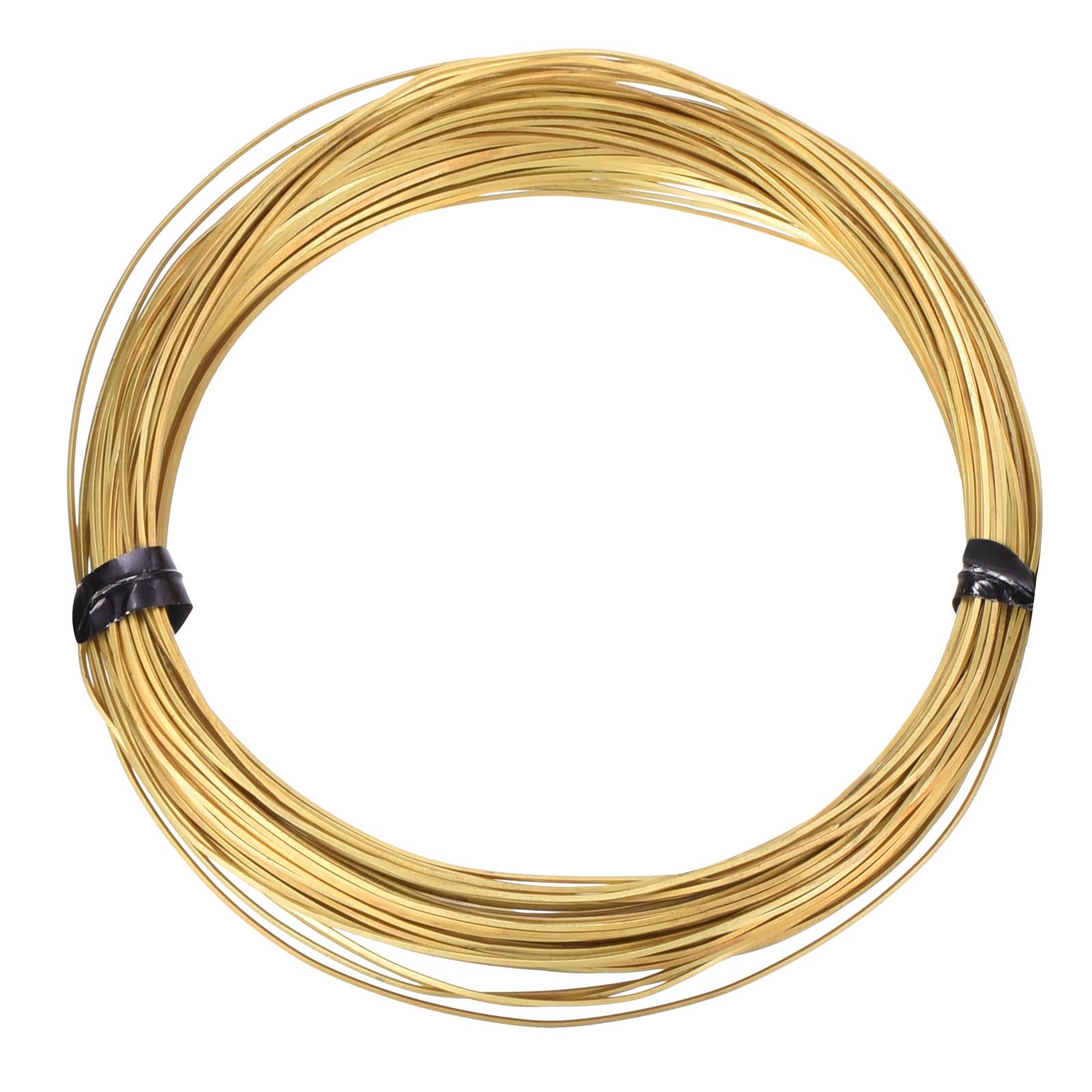 PATIKIL Soft Brass Wire, 1 Roll 26Ga/0.4x0.4mm 15m/49.21ft Bendable Square Craft Wire for Jewelry DIY Making Earring Beading Wrapping, Brass