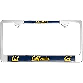 Officially Licensed Premium Shiny Chrome Metal License Plate Frame - Second Generation - Alumni Version (Cal)