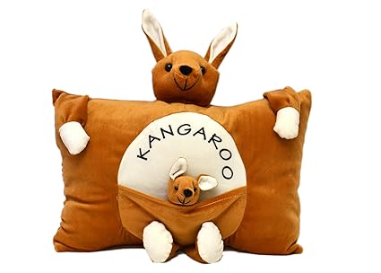 PRACHI TOYS Plush Stuffed Soft Toy Teddy Bear Pillow Kids / Baby Cushion (Brown)