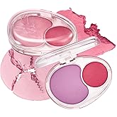 fwee Mellow Dual Blush | PK02 Fall In Highkey | Dual Color, Jelly Texture, 12 Colors, Longwear, Long-lasting | 7.2g