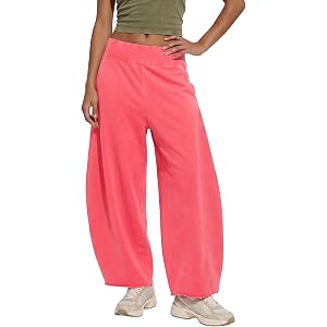 Malajisi Womens Casual Barrel Sweatpants Baggy Yoga Pants Workout Athletic Lounge Comfy Trousers