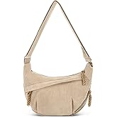 Crescent Crossbody Bag for Women, Casual Sling Dumpling Purse with Adjustable Strap