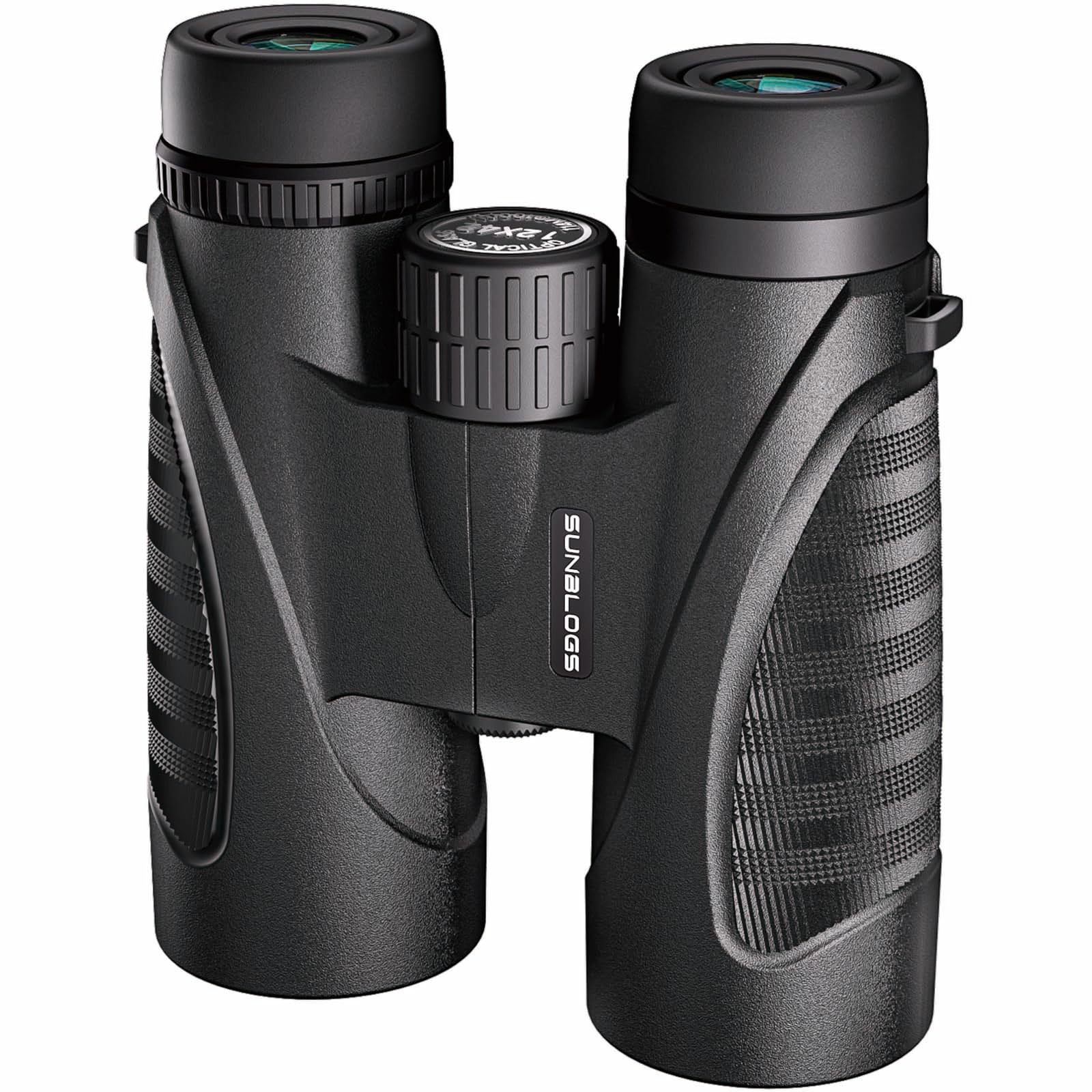 Photo 1 of 12x42 Binoculars for Adults, High Powered, BAK4 Prism, Waterproof Binoculars, Lightweight Binocular for Bird Watching, Hunting, Travel, Stargazing Cruise (Black)