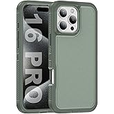 Tuvror for iPhone 16 Pro Case, Shockproof Dustproof Drop Proof, Military-Grade Protection, Dual Guard Case for iPhone 16 Pro (6.3 inch), Green