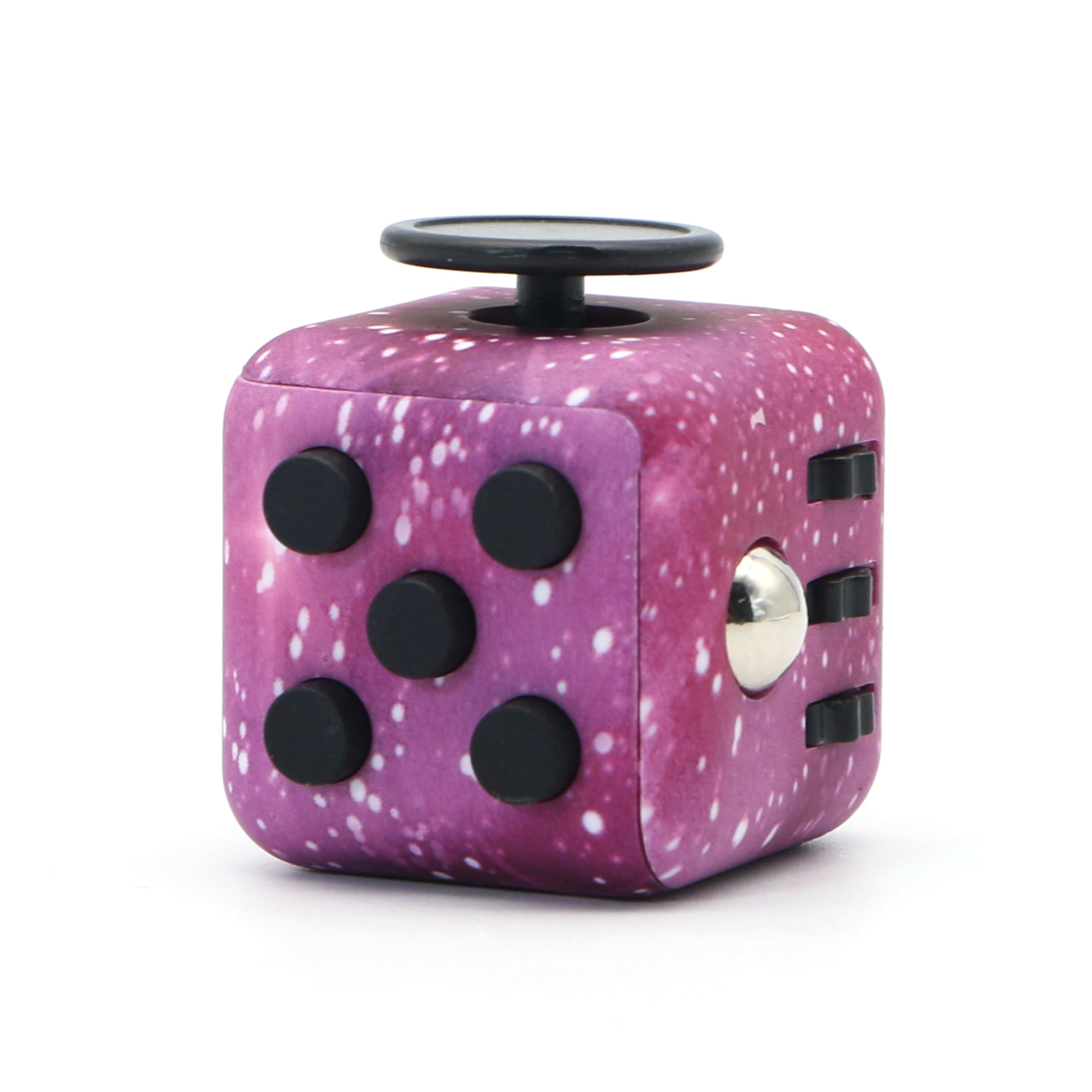 Appash Fidget Cube Stress Anxiety Pressure Relieving Toy Great for Adults and Children[Gift Idea][Relaxing Toy][Stress Reliever][Soft Material] (Starry Purple)