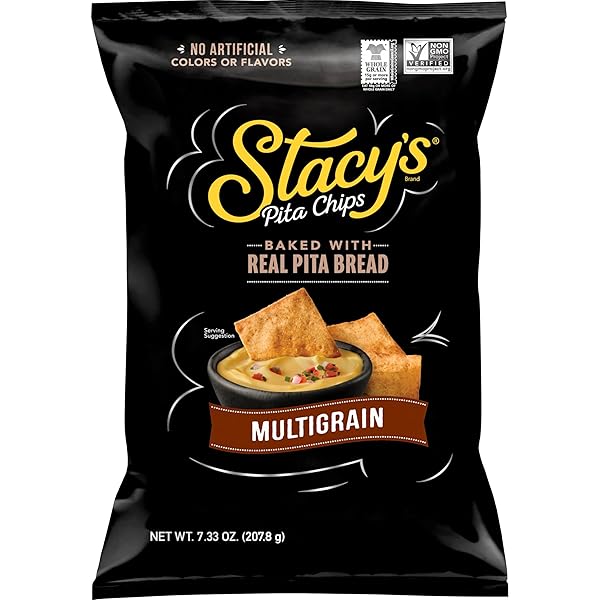 STACY’S PITA CHIPS, MULTIGRAIN, NO ARTIFICIAL COLORS OR FLAVORS, 7.33 OZ BAG