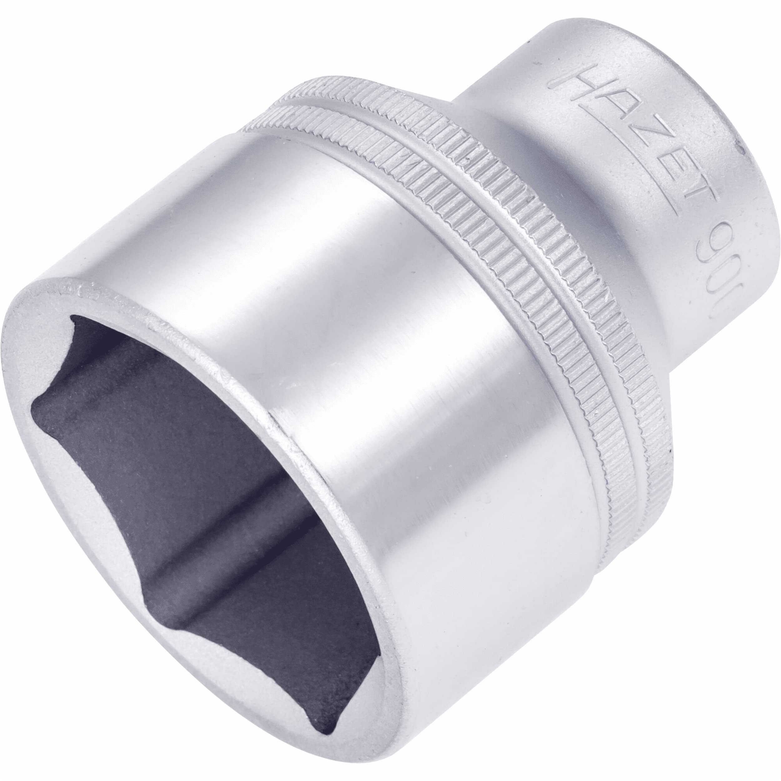 HAZET 900-34 52 mm 6-Point Hexagon Traction Profile Socket - Chrome-Plated/Polished — image 1