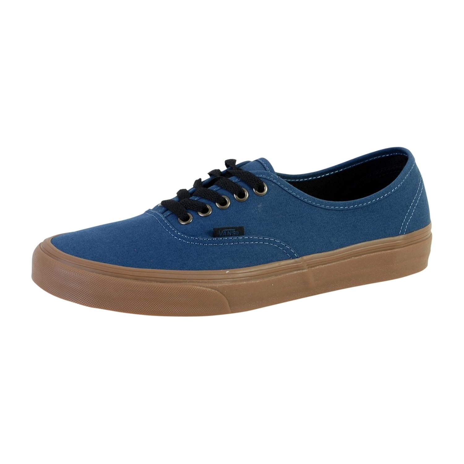 navy blue and brown vans