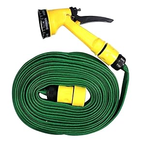 ZIZLY Hose Pipe with Washing Spray Jet Gun for Cars Bikes and Garden 10Meter