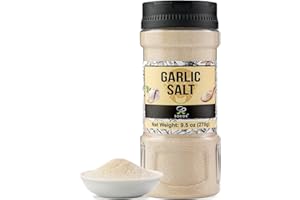 Soeos Garlic Salt 9.5 Ounce(270g), Garlic Salt Seasoning, Non GMO, Gluten Free, Ideal for Adding Flavor to Soups, Breads, Veg