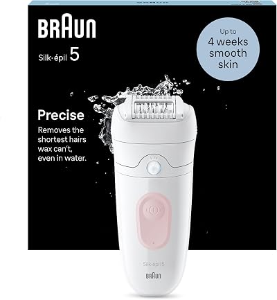 Braun Silk-épil 5 Epilator Wet & Dry 0.5mm MicroGrip 5-000 White Flamingo EU