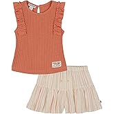 Lucky Brand girls 2pc Short Set