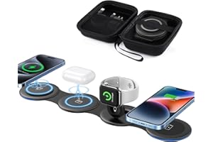 GIANTHOPE 2024 Global Debut Nano 4 in 1 Wireless Charger for Apple Multiple Devices, 30W Foldable Travel Charging Station for iPhone AirPods Pro Apple Watch Samsung,Magnetic Charger Pad for iPhone 15/14/13/12