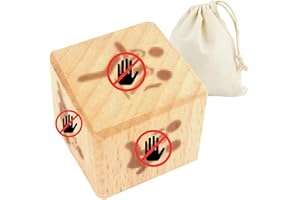 HD WOOD CRAFT Date Night Dice for Couples, Anniversary Wooden Gifts, What to Watch Decision for Movie Dice, Romantic Wood Couple Date Night Ideas, Gifts from Girlfriend (Love S1)