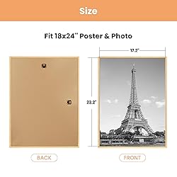 upsimples 18x24 Picture Frame Natural 3
