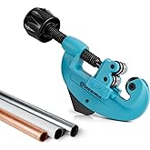 DURATECH Tubing Cutter 1/8"-1-1/4", With Replacement Wheel and Reamer | Quick-Acting Cutter, for Copper, Aluminum, Brass and Plastic Tubings