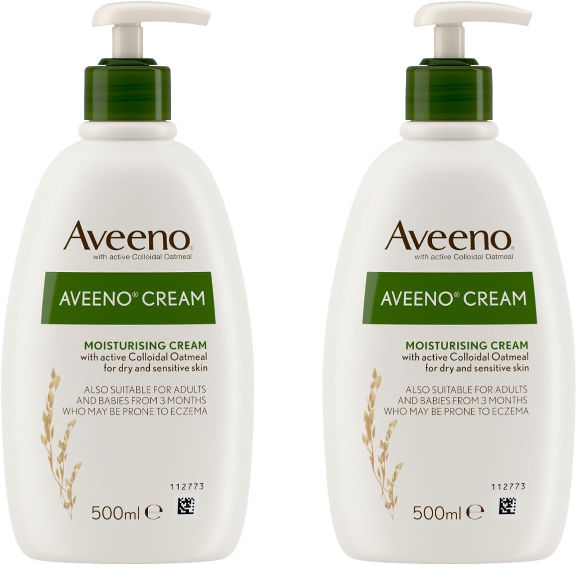 Aveeno Moisturising Cream Daily Care 500ml Pack of 2 Amazon.co.uk Beauty